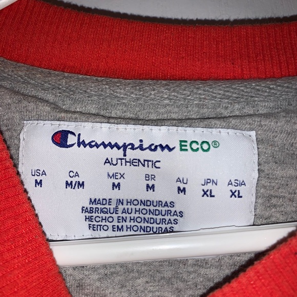 Orange Cropped Champion Hoodie🔥 - Picture 3 of 5